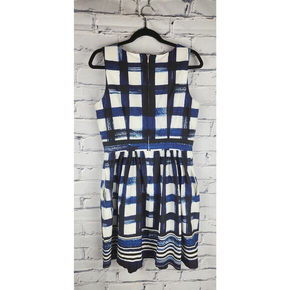 Eliza J Dress Womens 10 Plaid Cocktail Fun Flirty preppy classic cocktail party - Picture 4 of 12